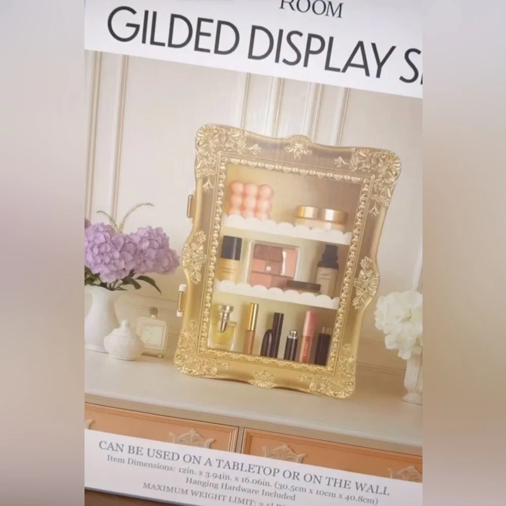 Gilded Display Shelf Five Below TikTok Viral Gold Brand New in box Room2Room